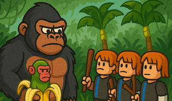 Obby: 100 Humans vs 1 Gorilla